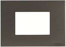 Рамка горизонтальная ABB Niessen Zenit 1-м. 3 мод. N2473 AN антрацит картинка